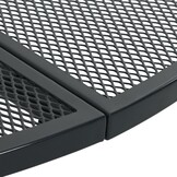 vidaXL Terrastafel rond Ø110x72,5 cm gepoedercoat staal antracietkleur
