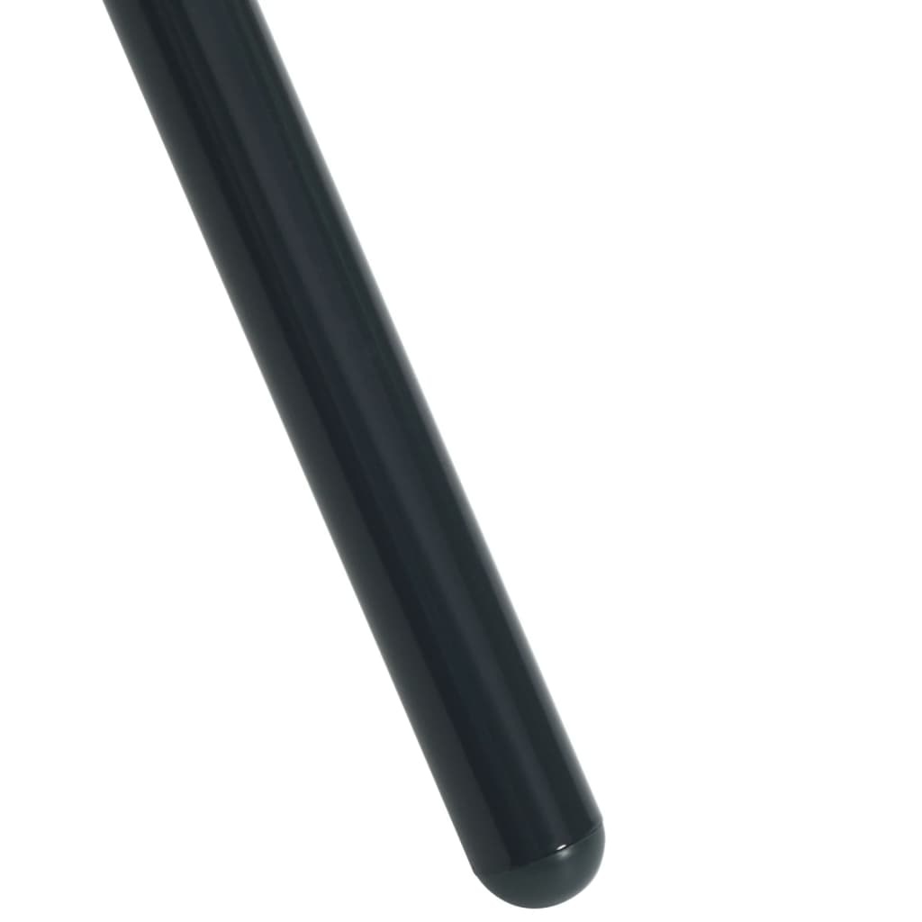 vidaXL Terrastafel rond Ø110x72,5 cm gepoedercoat staal antracietkleur