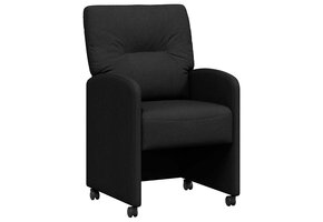 VidaXL Eetstoelen met Wielen, 2 Stuks Zwart - 47% Korting