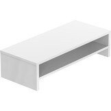 Houten Monitorstandaard Bureau-Organizer - 2 Lagen Wit - 29% Korting