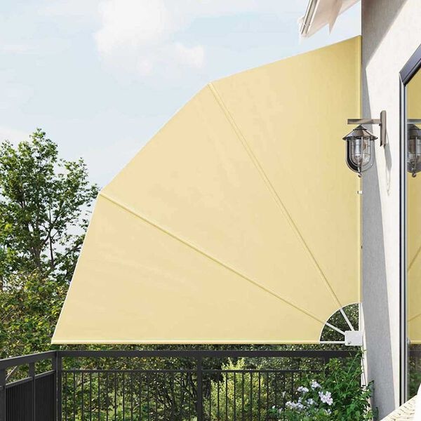 vidaXL Balkon Privacy Scherm Zand 210 x 210 cm Stof