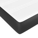 vidaXL Pocketveringmatras 120x190x20 cm kunstleer zwart