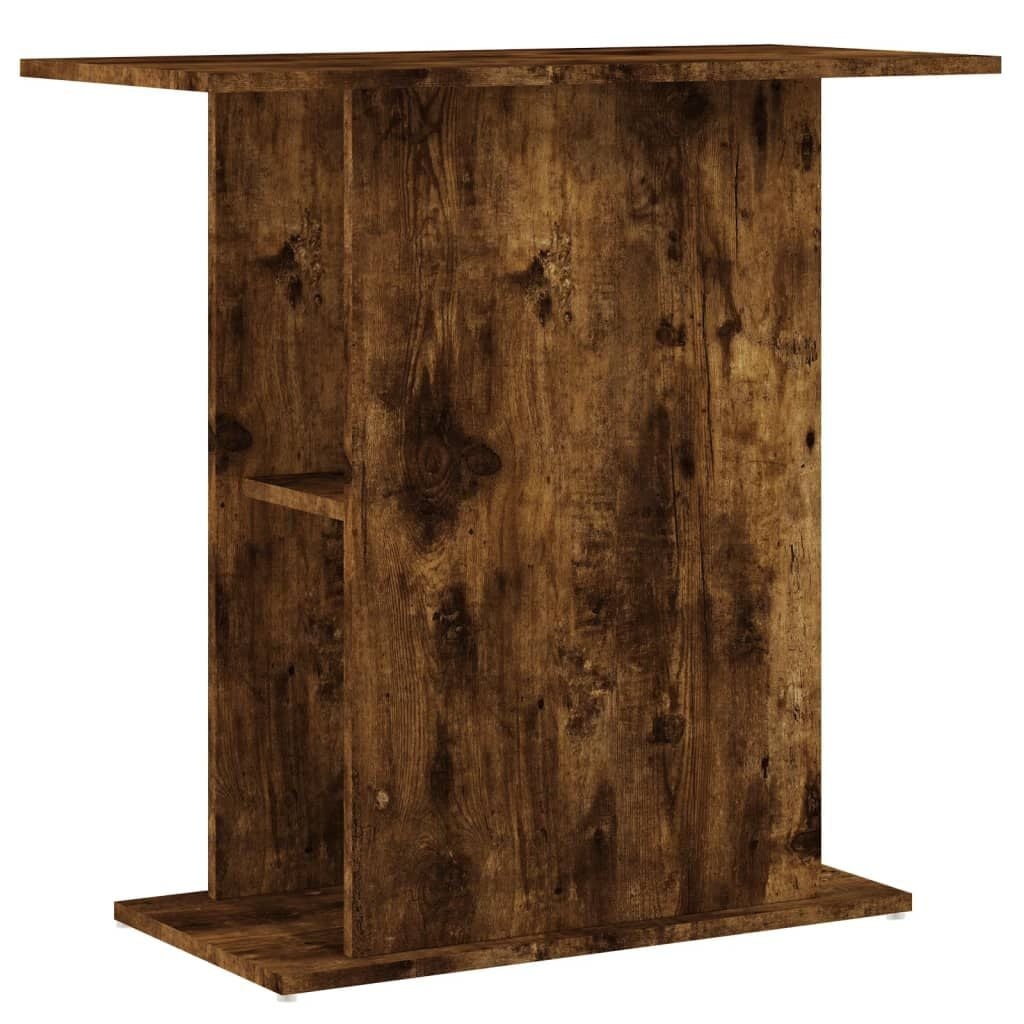 vidaXL Aquariumstandaard 75x36x72,5 cm bewerkt hout gerookt eiken