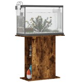 vidaXL Aquariumstandaard 75x36x72,5 cm bewerkt hout gerookt eiken