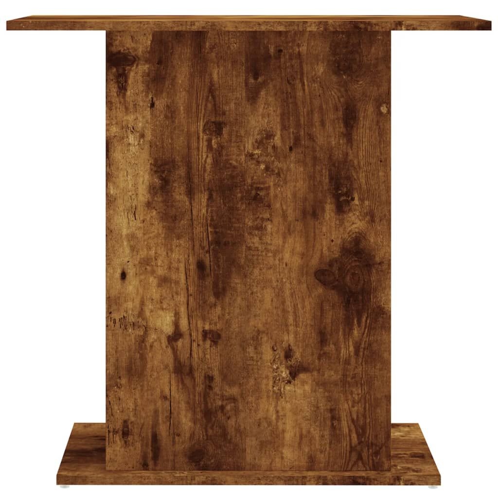 vidaXL Aquariumstandaard 75x36x72,5 cm bewerkt hout gerookt eiken