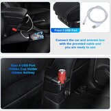 Armleuning Renault Clio IV (2012-2019) Zwart - Met 7 USB-poorten & Opbergruimte (34% korting!)
