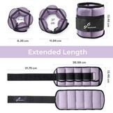 Sportneer Verstelbare Enkelgewichten Set Lichtpaars & Zwart 0.9kg - 4.5kg Per Paar