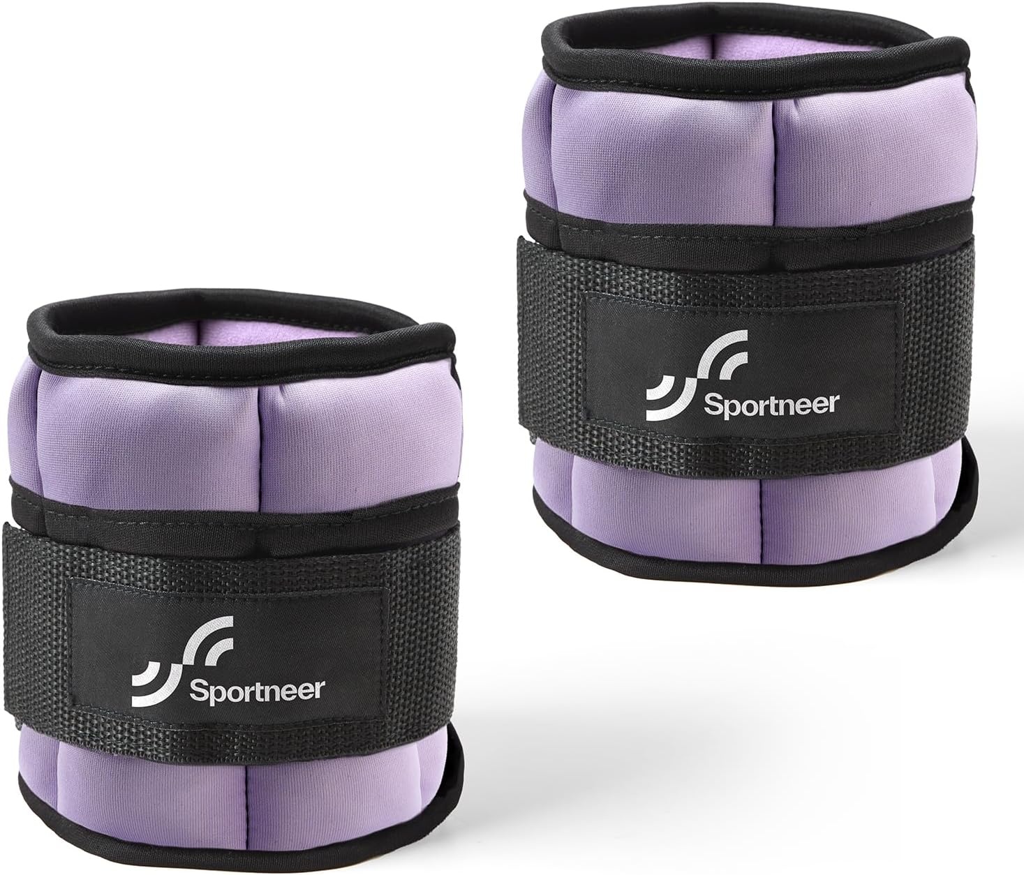Sportneer Verstelbare Enkelgewichten Set Lichtpaars & Zwart 0.9kg - 4.5kg Per Paar