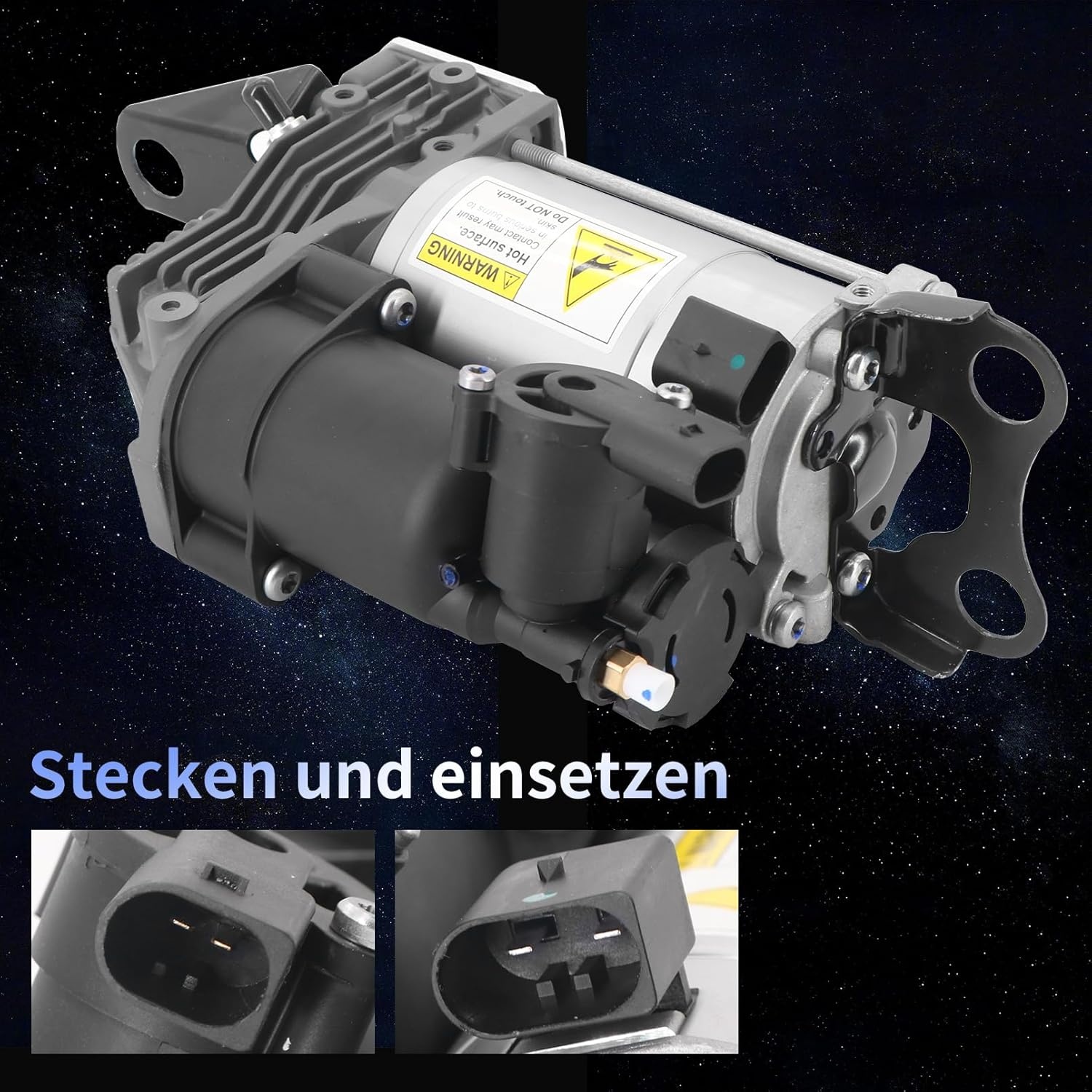 Compressor Level Control Compatible with 5 Series Touring E61 520 523 525 530 535 545 550 M5 2.0L-5.0L Estate 2004-2010 Replace# 37206792855