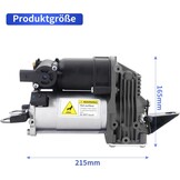 Compressor Level Control Compatible with 5 Series Touring E61 520 523 525 530 535 545 550 M5 2.0L-5.0L Estate 2004-2010 Replace# 37206792855