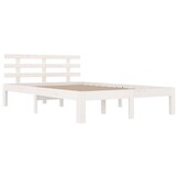 vidaXL Houten Bedframe Wit 140x190 cm - 35% Korting!