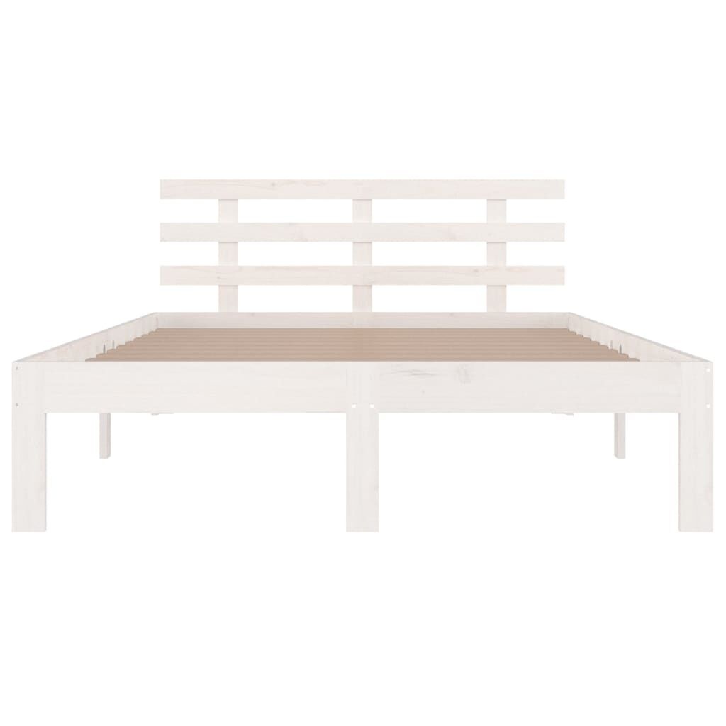 vidaXL Houten Bedframe Wit 140x190 cm - 35% Korting!