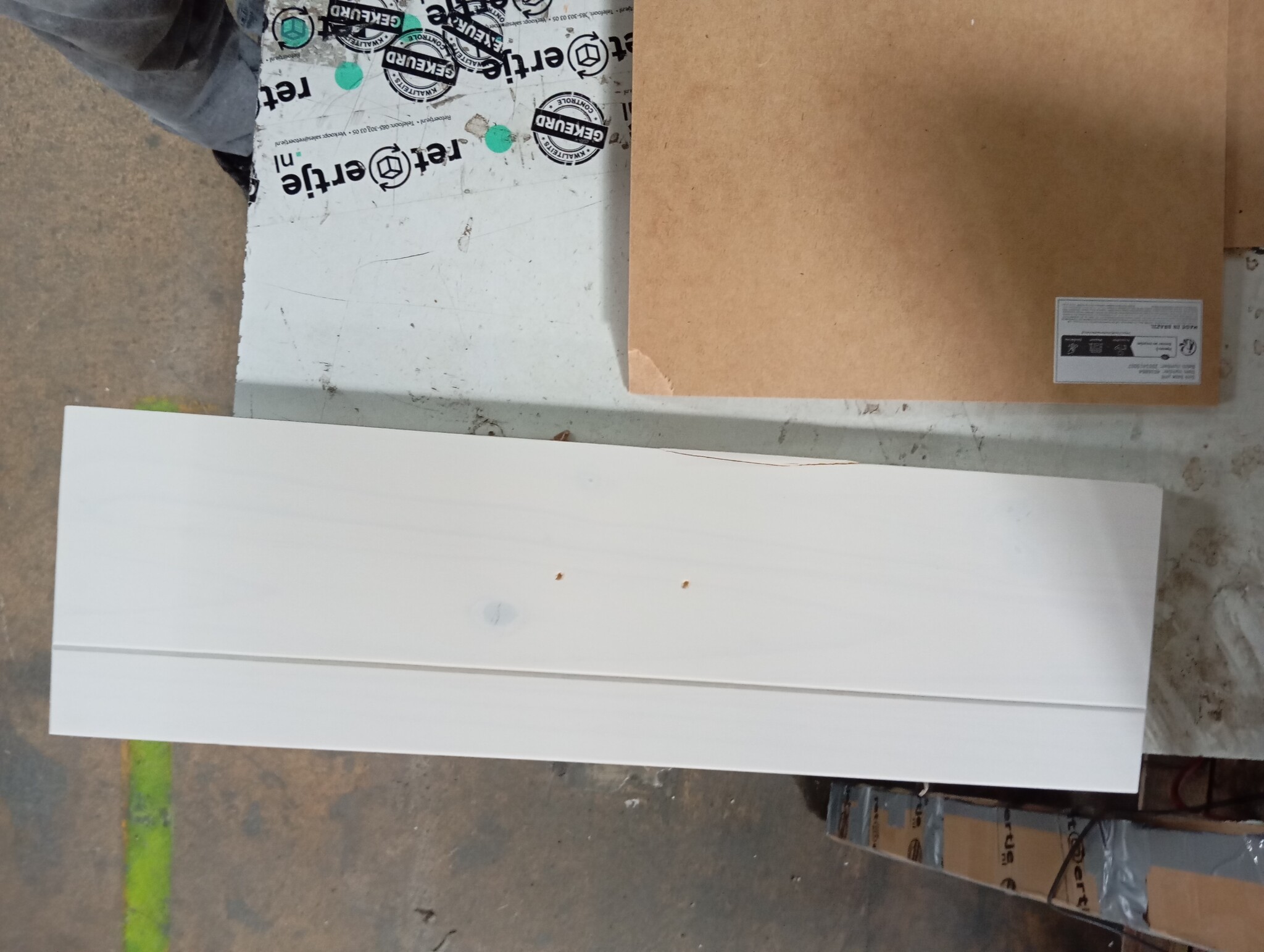 VidaXL Wastafelkast BODO (70x35x80cm) Wit/Bruin - 59% Korting