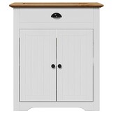 VidaXL Wastafelkast BODO (70x35x80cm) Wit/Bruin - 59% Korting