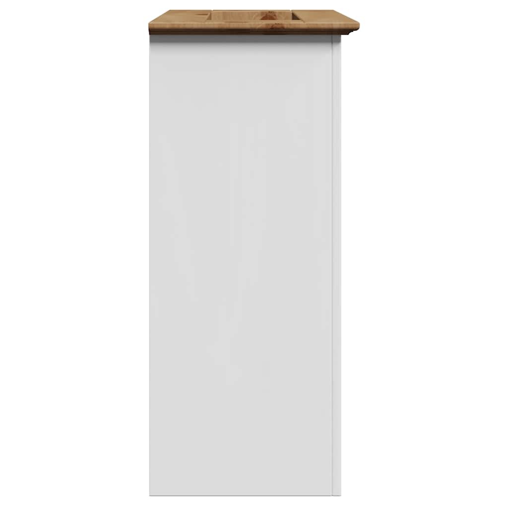 VidaXL Wastafelkast BODO (70x35x80cm) Wit/Bruin - 59% Korting
