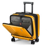 Oranje Handbagage Koffer 16" met 2 Laptopvakken & TSA-sloten - 30% Korting