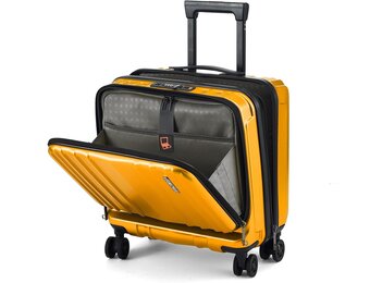 Oranje Handbagage Koffer 16" met 2 Laptopvakken & TSA-sloten - 30% Korting