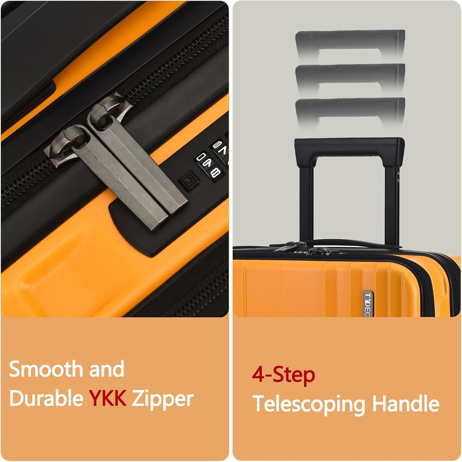 Oranje Handbagage Koffer 16" met 2 Laptopvakken & TSA-sloten - 30% Korting