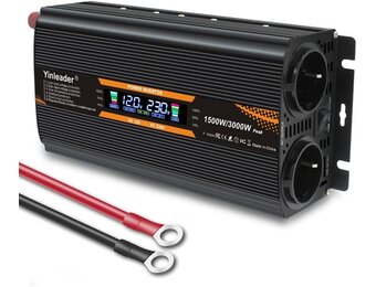 Spanningomvormer 1500W/3000W (12V/24V naar 230V) met 29% Korting