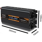 Spanningomvormer 1500W/3000W (12V/24V naar 230V) met 29% Korting