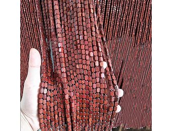 Decoratief Houten Kralengordijn Roodbruin 90x200 cm | 59% Korting