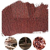 Decoratief Houten Kralengordijn Roodbruin 90x200 cm | 59% Korting