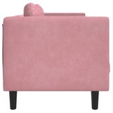 Roze Fluweel 2-Zitsbank met Kussens | 35% Korting
