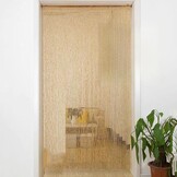 Decoratief Houten Kralengordijn Roodbruin 90x200 cm | 59% Korting