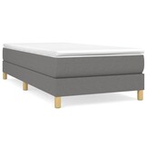 Donkergrijs Bedframe Stof 80x200 cm - 34% Korting