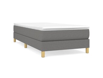 Donkergrijs Bedframe Stof 80x200 cm - 34% Korting