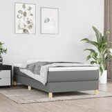 Donkergrijs Bedframe Stof 80x200 cm - 34% Korting