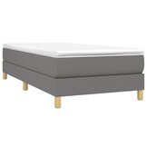 Donkergrijs Bedframe Stof 80x200 cm - 34% Korting