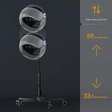 Staande Droogkap met Capuchon: Professioneel Drogen 1650W - 30% Korting