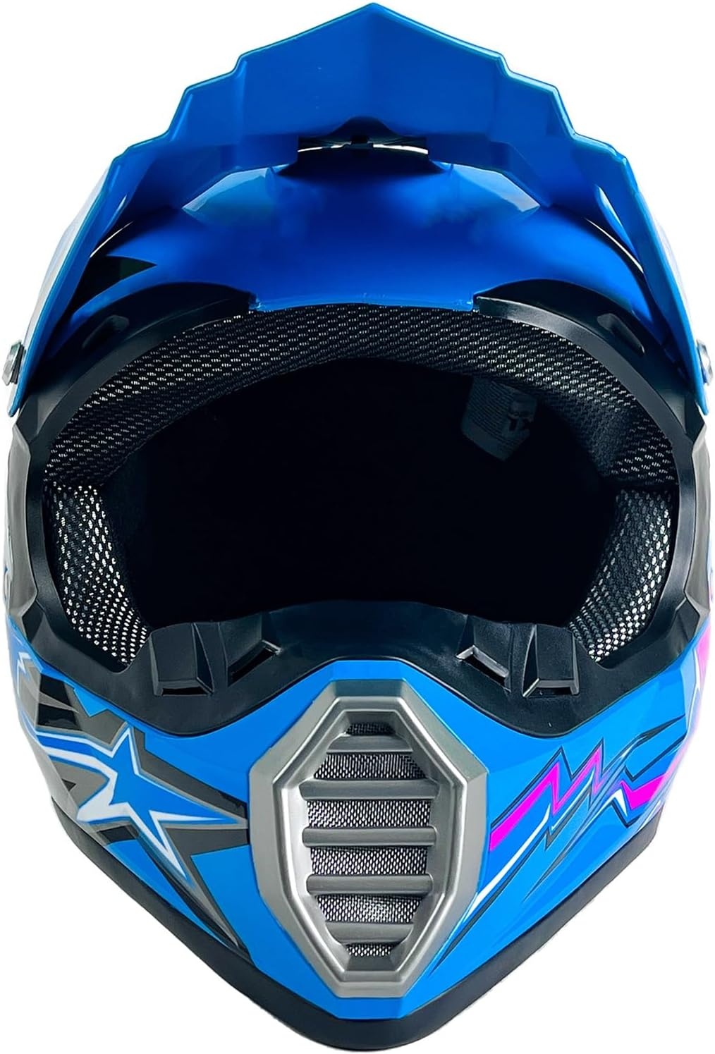 Kinder Crosshelm Blauw (L) - Incl. Handschoenen, Masker, Bril - 34% Korting!