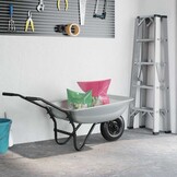 VidaXL Kruiwagenbak Vervanging Zilver 80x60x25cm Staal - 34% Korting!