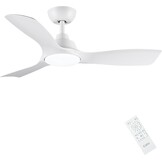 Plafondventilator met LED licht 107cm Wit | 35% Korting