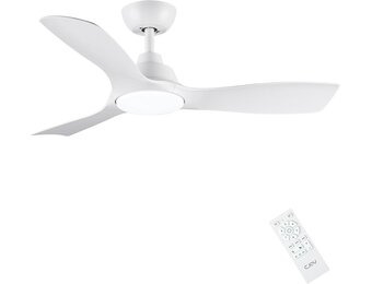 Plafondventilator met LED licht 107cm Wit | 35% Korting