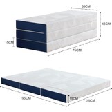 Opvouwbaar Gastenmatras 75x195x15cm - 34% Korting!