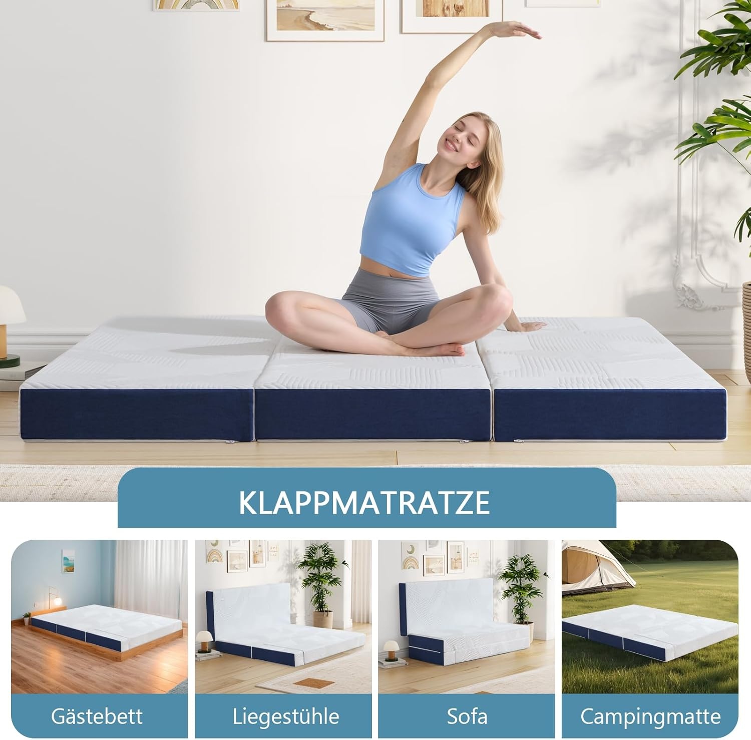 Opvouwbaar Gastenmatras 75x195x15cm - 34% Korting!