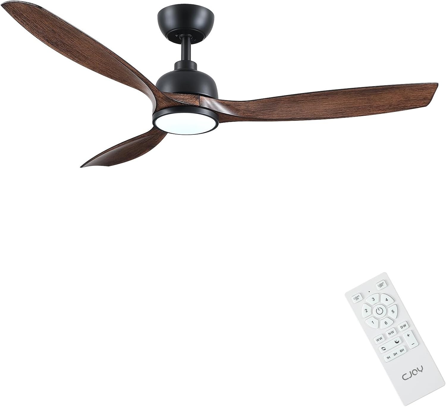 Plafondventilator met LED licht 107cm Wit | 35% Korting