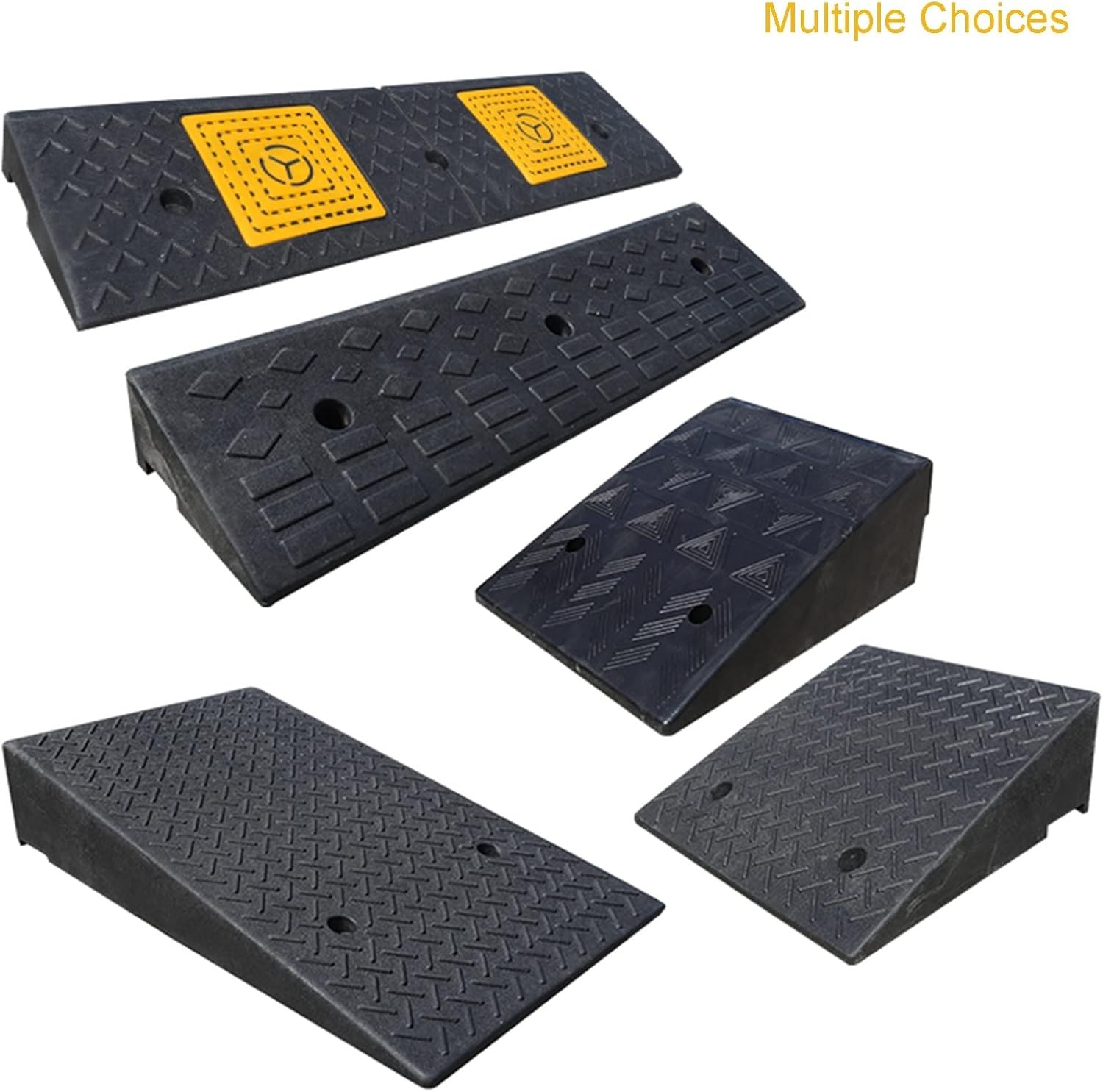 Rubberen Oprijplaat Drempelhelling 100x25x5 cm - 34% Korting!