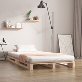 Palletbed Massief Grenenhout 90x200 cm met 34% Korting
