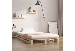 Palletbed Massief Grenenhout 90x200 cm - 41% Korting