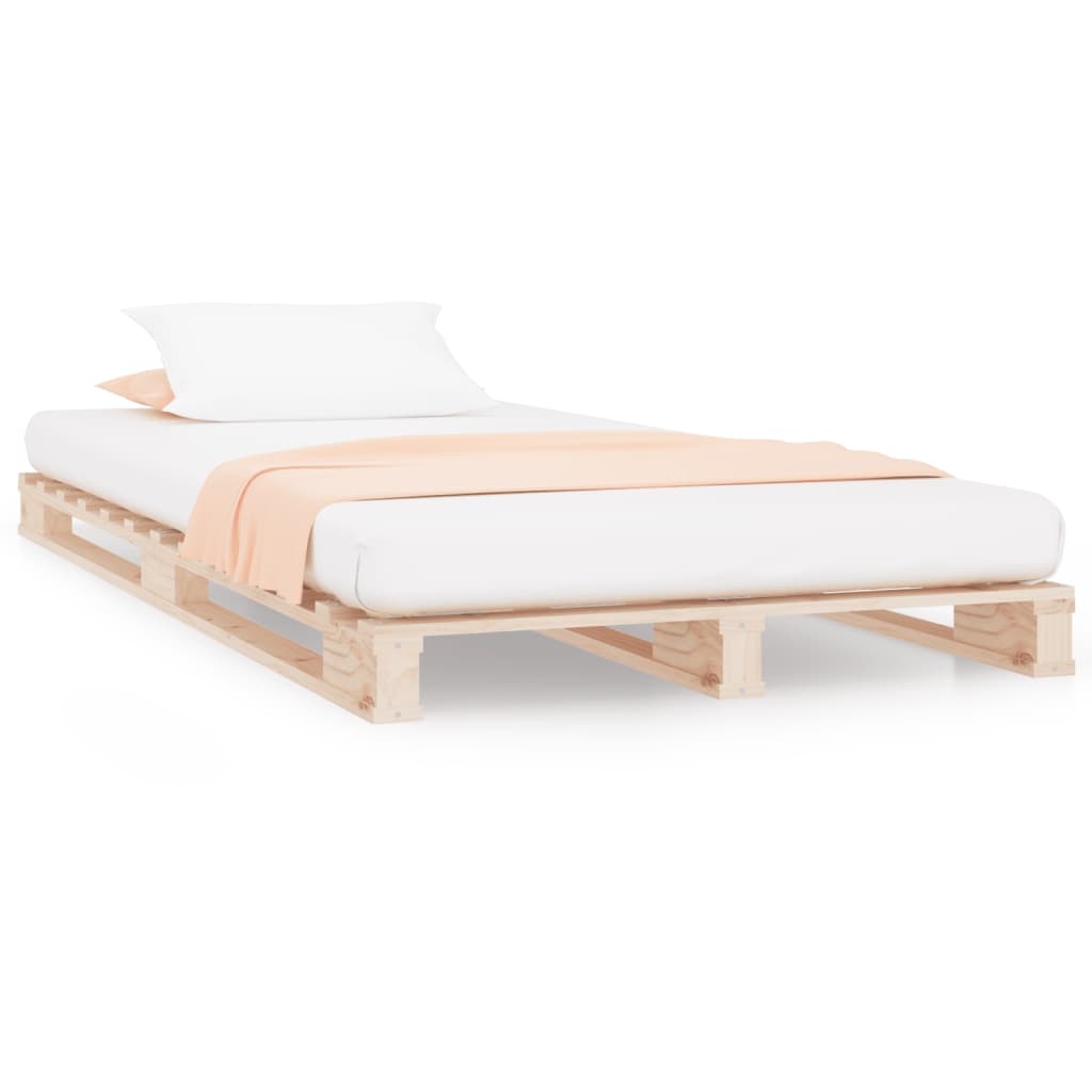 Palletbed Massief Grenenhout 90x200 cm met 34% Korting