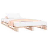 Palletbed Massief Grenenhout 90x200 cm met 34% Korting