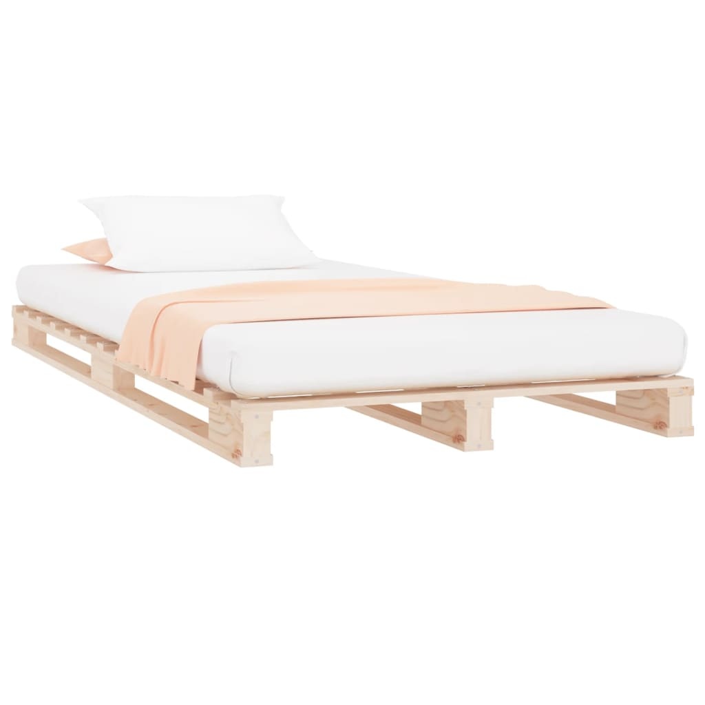 Palletbed Massief Grenenhout 90x200 cm met 34% Korting