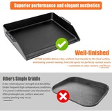 Gietijzeren Plancha Grillplaat 48x36cm - Geschikt voor Diverse Barbecues (29% Korting)