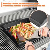 Gietijzeren Plancha Grillplaat 48x36cm - Geschikt voor Diverse Barbecues (29% Korting)