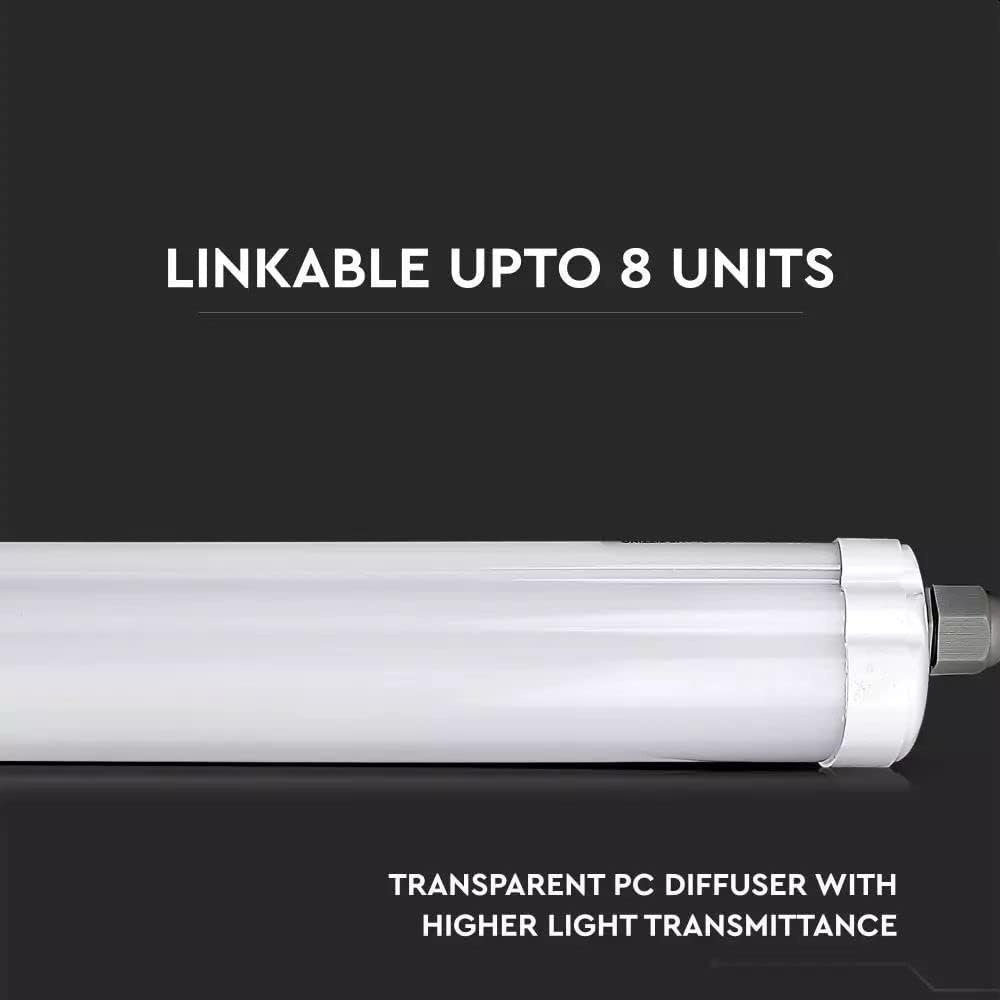 LED Buislamp Vochtige Ruimtes IP65 | 150cm | 4x Wit Licht (48W)