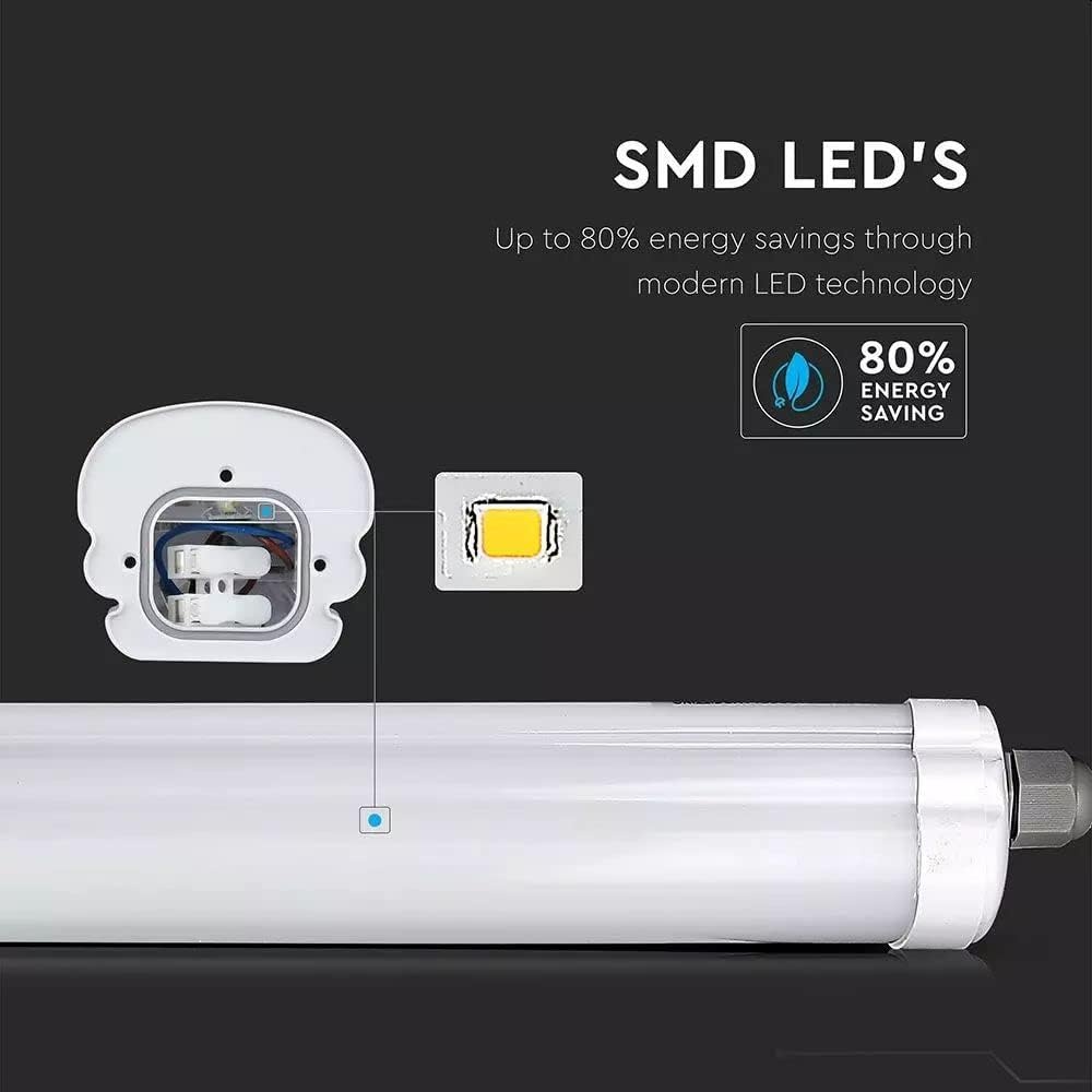 LED Buislamp Vochtige Ruimtes IP65 | 150cm | 4x Wit Licht (48W)